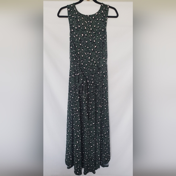 Torrid Midi High Low Green Leopard Print Dress - Picture 2 of 7